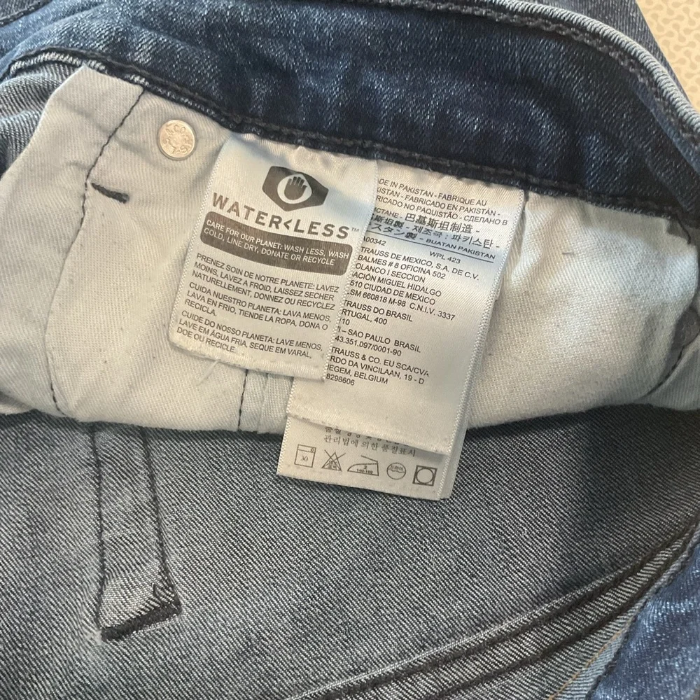 Levis 541 Jeans Mens 36x30 Blue Whiskered Athletic Fit Tapered Denim Mid Rise